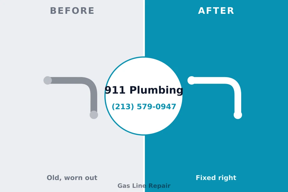 Before and after: plumbing repair Quincy, MI
